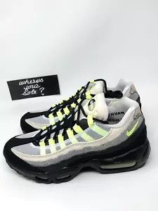 Nike Air Max 95 Denham uomo taglia 8 donna 9,5 NUOVE DS Volt DD9519-001 - Foto 1 di 12
