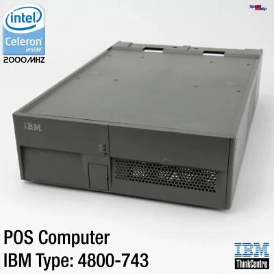 IBM Pos System 4800-743 Computer PC Parallelo RS-232 Point Of Sale Surepos Fondi - Immagine 1 di 4