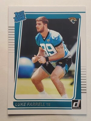 2021 Donruss #307 Luke Farrell RR RC!!! ~ Jacksonville Jaguars RATED ROOKIE - Image 1 of 2