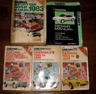 5 VTG 80's Mechanic Manual Repair Guide books 4 Chilton Chevrolet Camero  Toyota