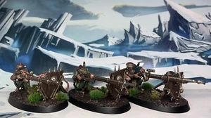 Warhammer AoS Age Of Sigmar Skaven Warplock Jezzails Painted (1 of 2) - Picture 1 of 13