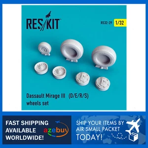 French Dassault Mirage III (D/E/R/S) Wheels Set 1/32 Model RESKIT RS32-0029 - Imagen 1 de 12