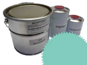 7 Liter Set 2K Autolack RAL 6027 Lichtgrün Glanz kein Klarlack Lackpoint ! - Bild 1 von 1