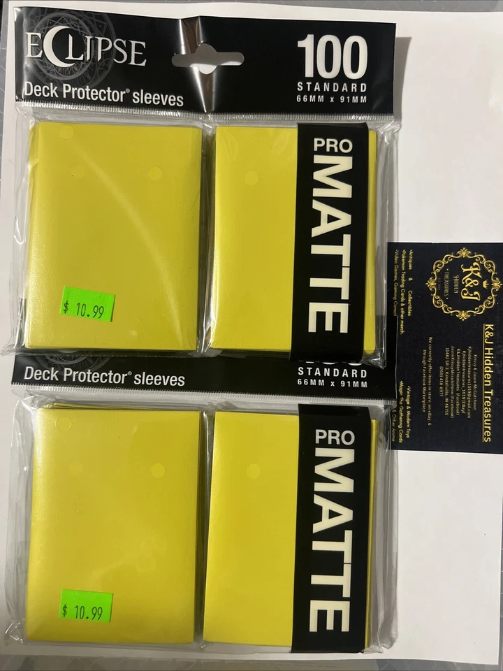 Fundas protectoras 200ct PKG Ultra Pro mate cubierta amarillo lima 66 mm X 91 mm 15618 Foto 1 de 1
