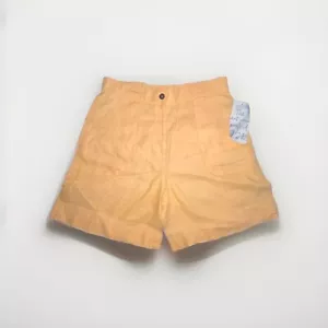 J. Jill Orange 100% Linen Button And Zipper Summer Shorts size 12 Large Pockets - Picture 1 of 8