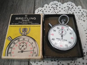 Cronómetro mecánico Breitling Wakmann 7 joyas 1/5 hecho en Suiza con caja - Imagen 1 de 7