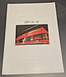 Brochure de Vente HONDA Civic CRX 1,6i - 16 - Non Daté - Bel Etat - Foto 1 di 7
