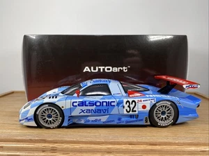 1/18 AUTOart 1998 Nissan R390 GT1 Hoshino Suzuki Kageyama LeMans 89876! - Foto 1 di 19