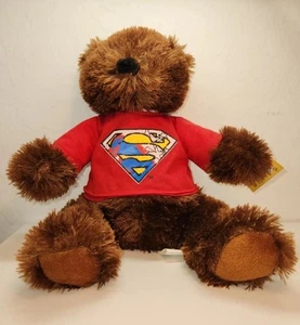 Kelly Toy Bear In Superman T Shirt Red Shirt NWT Y2K 2006 DC - Picture 1 of 11