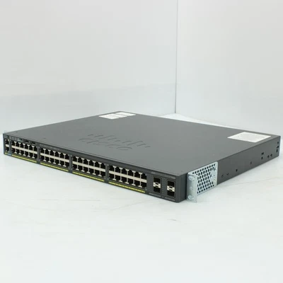 Cisco WS-C2960X-48LPS-L v04 52 Port PoE+ Ethernet Network Switch B - Image 1 of 4