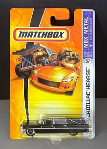 Matchbox 1963Cadillac Hearse~BlackMBX Metal Ready for Action~J2371~FREE SHIPPING - Picture 1 of 12