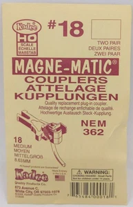 Kadee 18 HO NEM .340" 362 Medium Coupler (10) - Picture 1 of 3