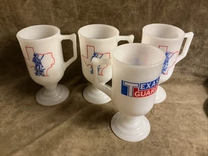 70er Jahre Texas Guard Logo rot weiß blau Irish Kaffeebecher Tasse 4 Stück - Bild 1 von 3