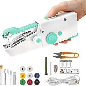 Portable Electric Handheld Sewing Machine USB Rechargeable or Batteries On Sale - Picture 1 of 5