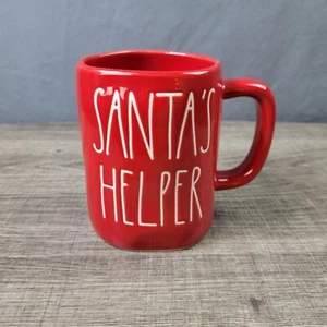 Rae Dunn Artisan Collection Farmhouse Red Santa's Helper Christmas Mug - Picture 1 of 6