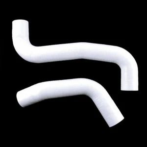 For Subaru WRX STI 08-14 White Upper Lower Siliconer Radiator Hose Coolant Pipe - Picture 1 of 8
