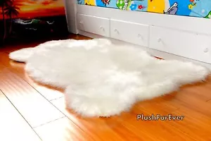 3 x 5 tappeti premium finti shag tappeto di lusso in pelle di pecora tappeto peluche asilo nido bambino - Foto 1 di 4