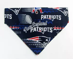 Bandana de fútbol americano Patriots perro pañuelo pañuelo pañuelo cuello perro pañuelo - Imagen 1 de 12
