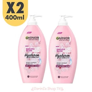 Garnier Body Sakura Glow Siero Nutriente Radiante Latte UV Lozione Corpo 400ml X2 - Foto 1 di 6