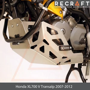 Placa antideslizante protector de motor Honda XL700V Transalp 2008-2011 con deslizadores + regalo - Imagen 1 de 7