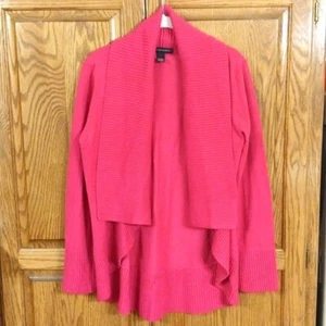 Inc International Concepts  Sz Large Pink Open Front Waterfall Cardigan Sweater - Picture 1 of 6