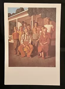 Póster litográfico Paul Davis 1987 Push Pin Studio The Brookhart Family Olivetti - Imagen 1 de 1