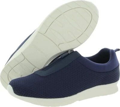 Easy Spirit Laine 2 尺寸 6.5 W 宽女式拉链运动鞋休闲鞋深蓝色 — 第 1/3 张图片