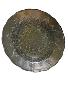 Anchor Hocking 6-inch Wexford Clear Glass Divided Saucer Plate OBO - Picture 1 of 1