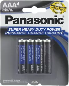 Panasonic AAA 4er Pack Super Heavy Duty Batterien - Bild 1 von 12