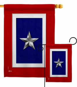 Silver Star Garden Flag Military Service Armed Forces Yard House Banner - Picture 1 of 17