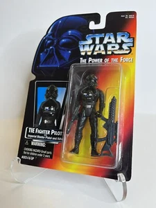 Kenner Star Wars Power of the Force Tie Fighter Pilot Actionfigur Neu im Karton - Bild 1 von 4