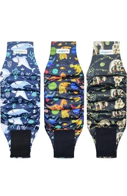 Pack Of 3 Reusable Dog Diapers Male Belly Band Wrap Leakproof High Absorbing XS - Image 1 of 4