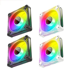 Computer PC Fan Adjustable ARGB Cooling Fan SYNC ARGB Fans 5V DC Adjust Speed - Afbeelding 1 van 10