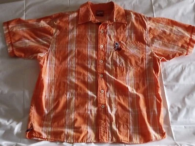 Slim Shady Limited Edition Shirt Men's Large Faded Orange Plaid Eminem Button Up - Image 1 of 4