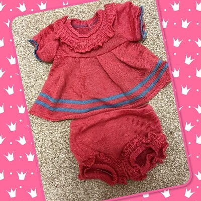 Schönes Vintage Jesmar Cabbage Patch Fuchsia Hot Pink Ente Pulloverkleid - Bild 1 von 4