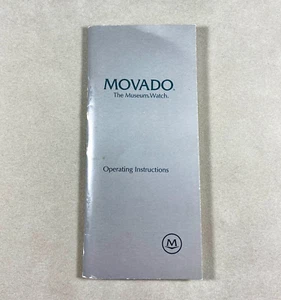 Vintage Movado Watch Operating Instructions Booklet - Picture 1 of 2