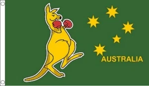 3' x 2' BOXING KANGAROO FLAG Australia Day 26th January Australian Flags - Picture 1 of 1