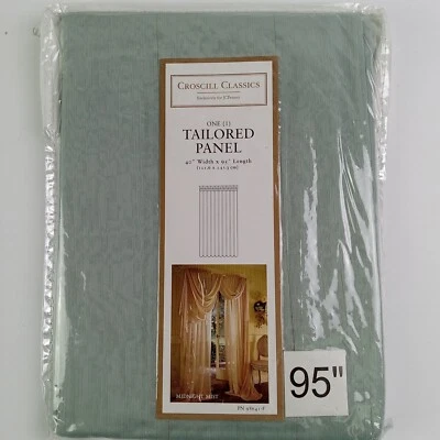 Painel de janela transparente Croscill Classics 40x95" Midnight Mist Wedgewood dourado - Imagem 1 de 4