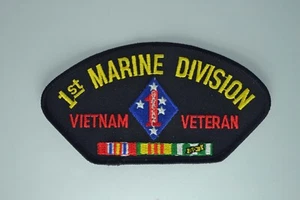 1st MARINE DIVISION VIETNAM VETERAN Iron/Sew on Patch HAT, JACKET, VEST - Picture 1 of 1