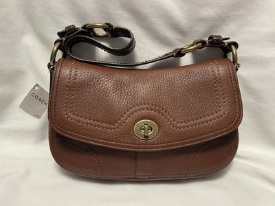 Bolso de Hombro Coach Chelsea Cuero Guijarro Caramelo Marrón 10951 Nuevo Foto 1 de 4