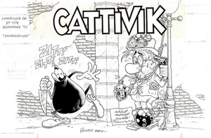 MASSIMO BONFATTI - Original Tischdecke Cattivik Nr.158 - Bild 1 von 1