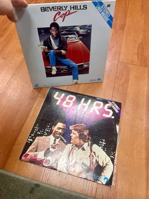 VTG 12" LASERDISC MOVIE LOT OF 2 BEVERLY HILLS COP & 48 HOURS ED MURPHY  NOLTE — 第 1/2 张图片
