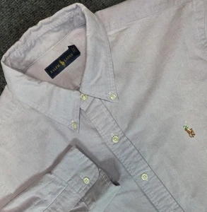 Ralph Lauren Shirt Mens XL Lavendar Button Down Long Sleeve - Picture 1 of 8