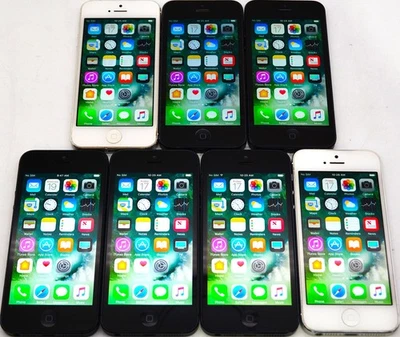 *LOT OF 7* Apple iPhone 5 A1429 A1428 UNLOCKED *USED/TESTED/READ DESC* - Image 1 of 3