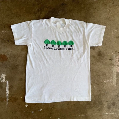 CAMISETA VINTAGE AÑOS 70 - 80 I LOVE CENTRAL PARK CIUDAD DE NUEVA YORK TALLA S SUAVE Y DELGADA NYC Foto 1 de 4