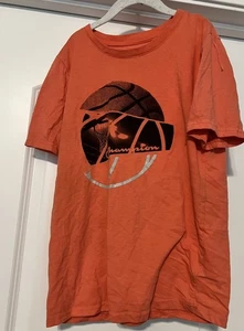 CHAMPION Girls T-Shirt Size XL 14/16 Orange Crew Neck Activewear In EUC - Picture 1 of 3