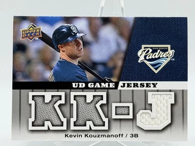 Kevin Kouzmanoff 2009 Upper Deck UD Game Jersey #GJ-KK Game Used Jersey J3 - Image 1 of 3