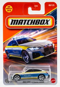 2025 Matchbox #80 2023 BMW i4 Police Sedan SILVER | POLIZEI | FSC - Picture 1 of 1