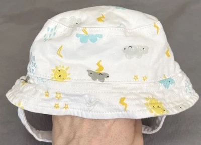 Gymboree 0-3米男宝宝暴风雨桶帽/太阳帽新生儿(2017)100%纯棉 — 第 1/4 张图片
