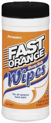 Permatex 25050 Fast Orange Wipes - 25 Count - Image 1 of 3